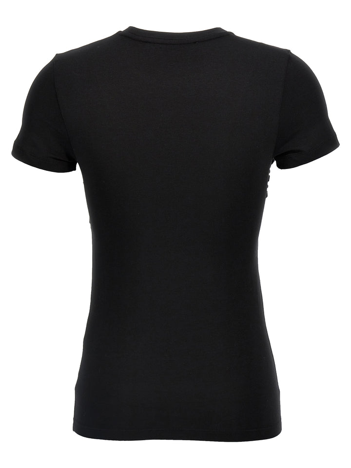 Fitted Twisted T-Shirt Black