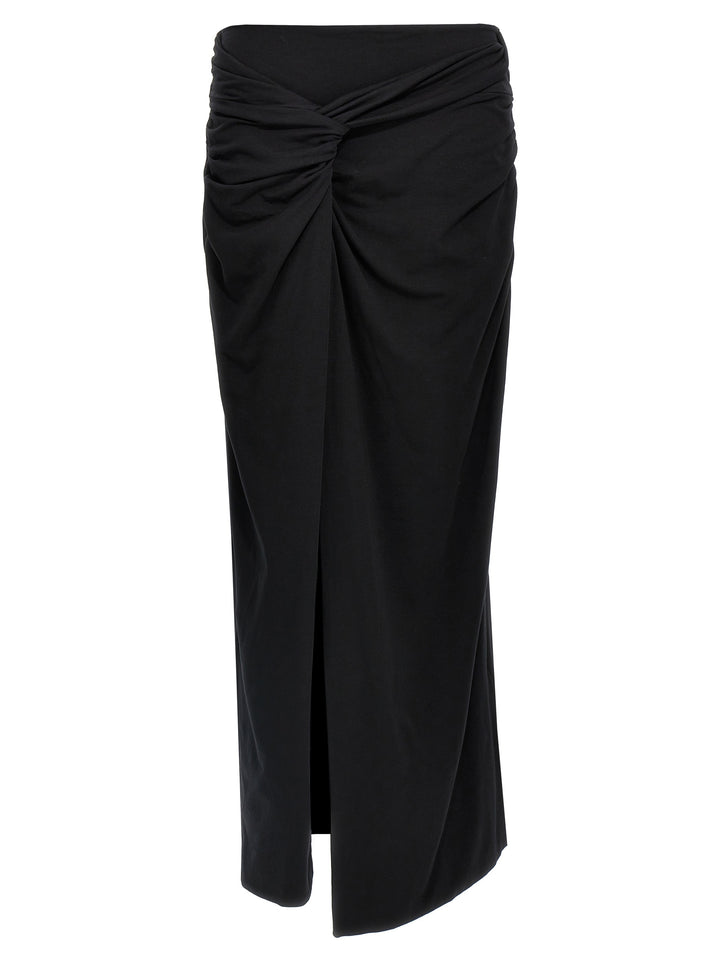 Rotate Birger Christensen Fitted Twisted Skirts - Black | 7c96b0a5797d818d6c8741632296548e2e677d88
