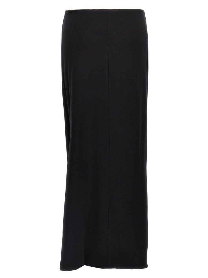 Rotate Birger Christensen Fitted Twisted Skirts - Black | b32cd5abff2359aa7de894b18aae397d0d7c62c1