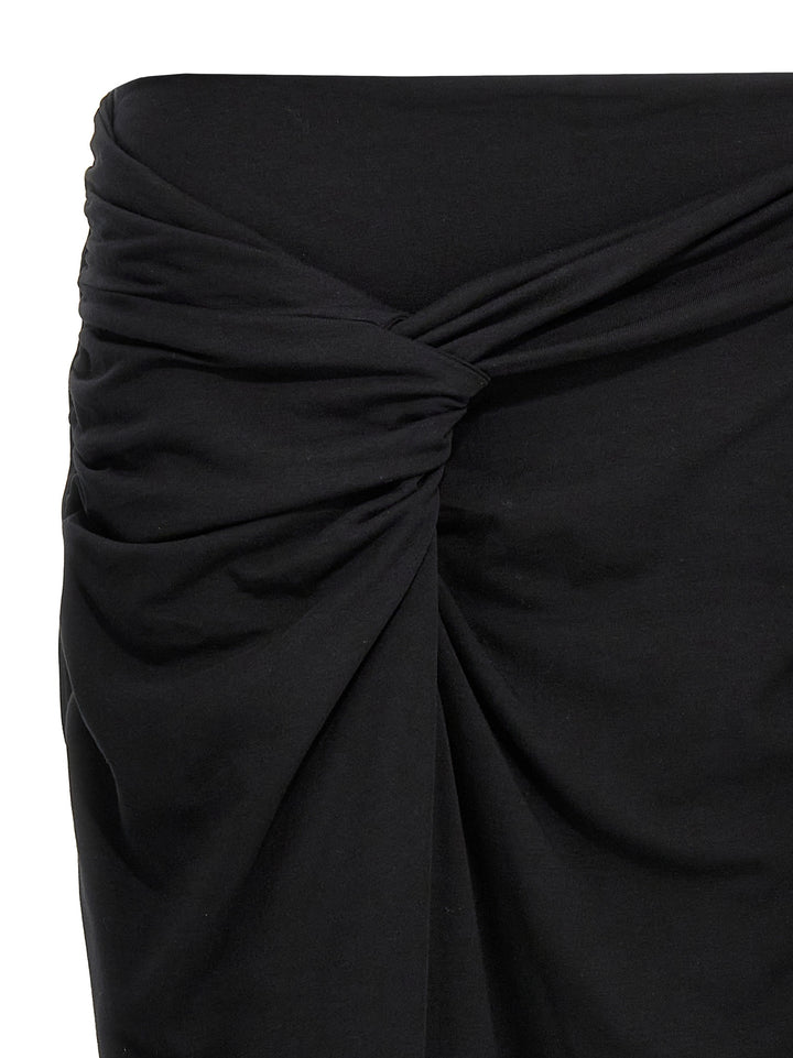 Rotate Birger Christensen Fitted Twisted Skirts - Black | bc131b6bd791f9646c12680034f5f8a2a8d43cc2