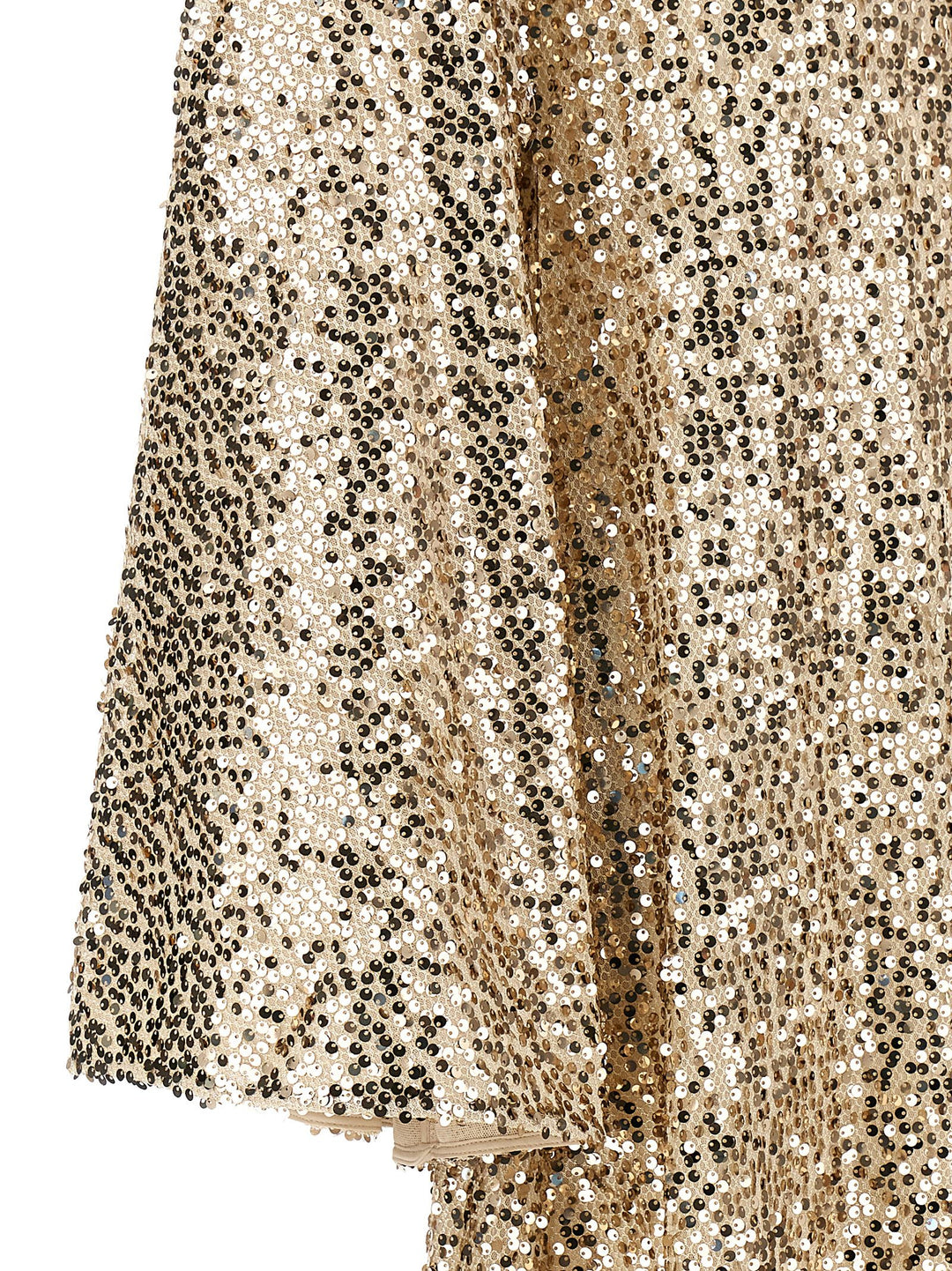 Net Sequins Maxi Dresses Gold