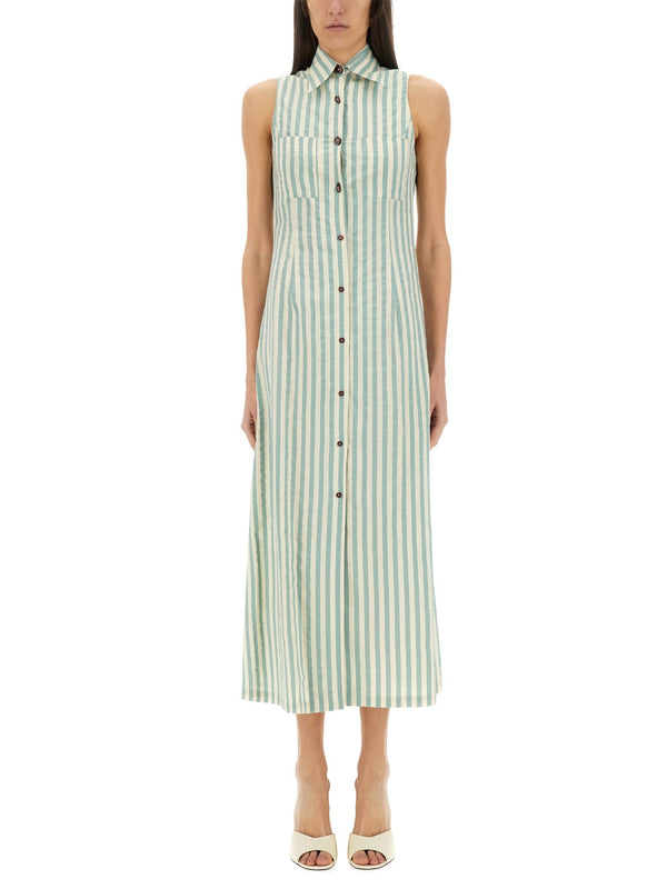 "Colorful Stripes" Chemisier Dress