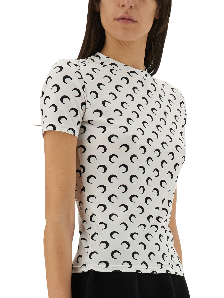 Marine Serre Tops - White | dde8aff6c816ebff0de4acf58c638713e3b4b2f6