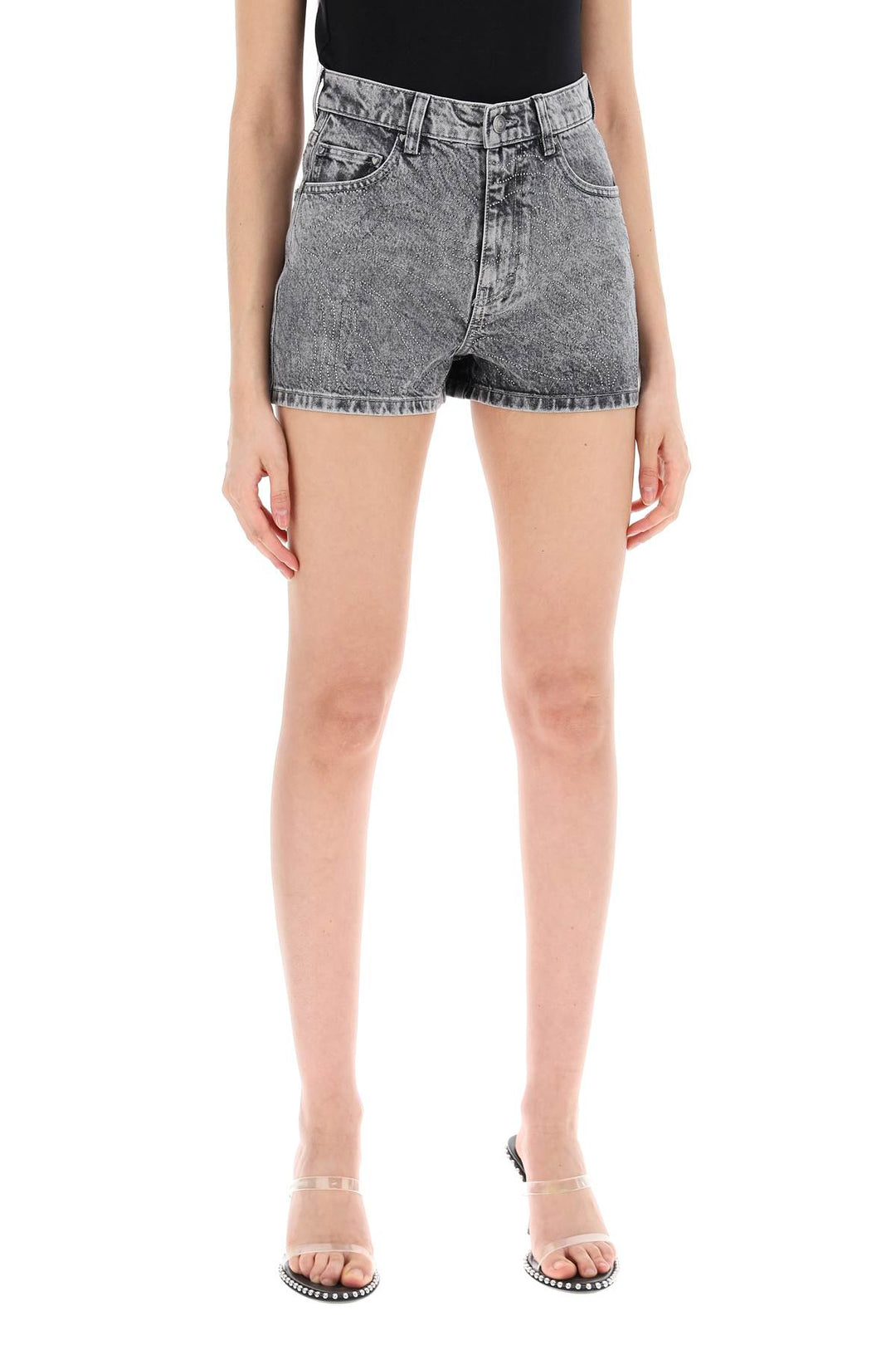 Shorts In Denim Con Strass