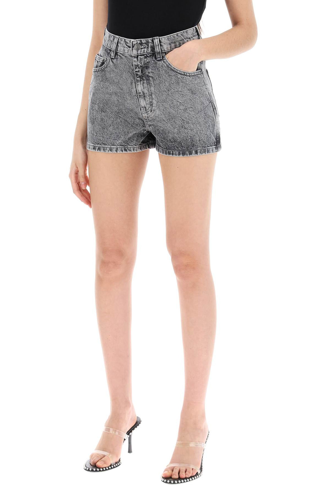 Shorts In Denim Con Strass