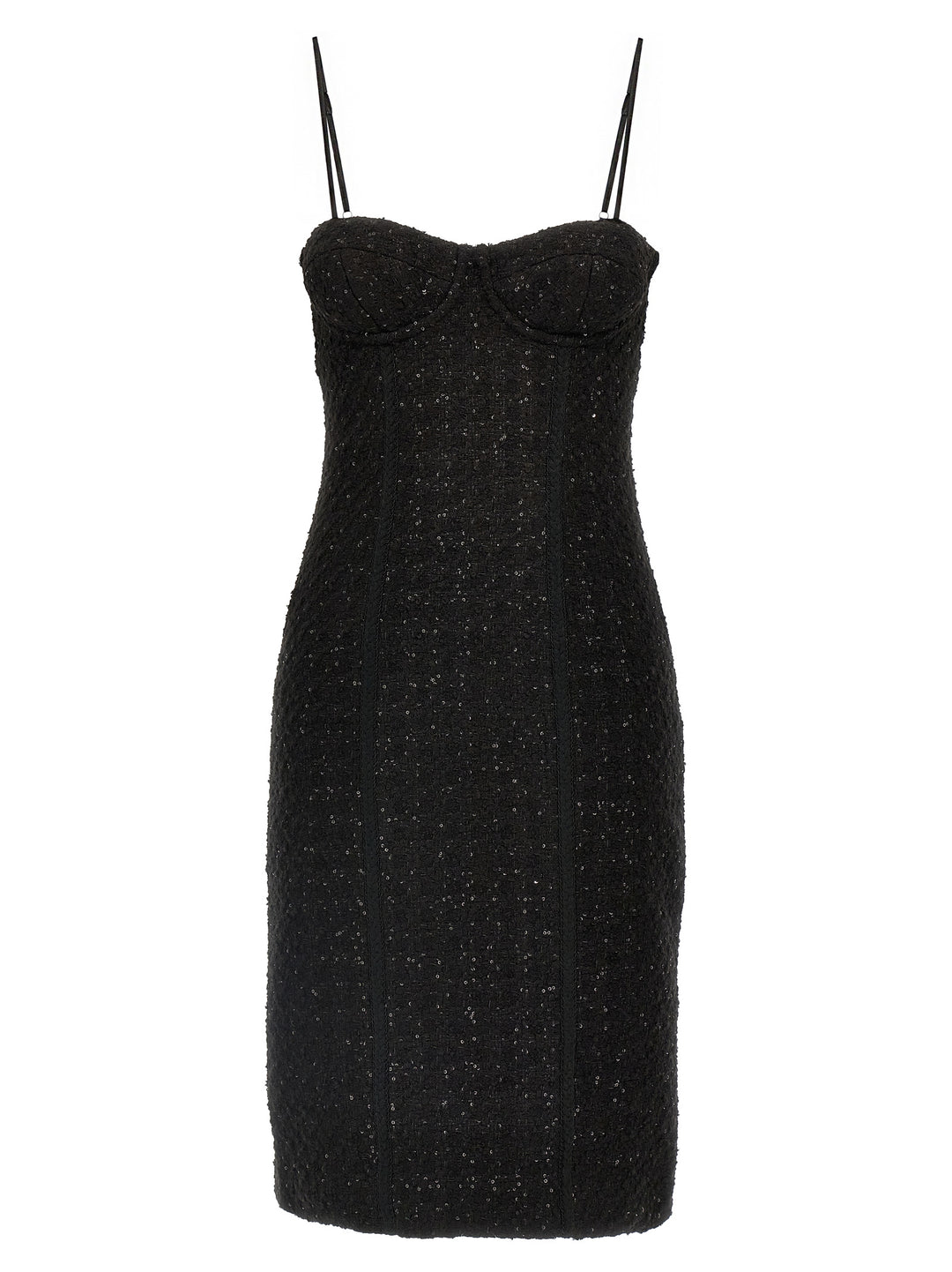 Bouclé Midi Dress Dresses Black