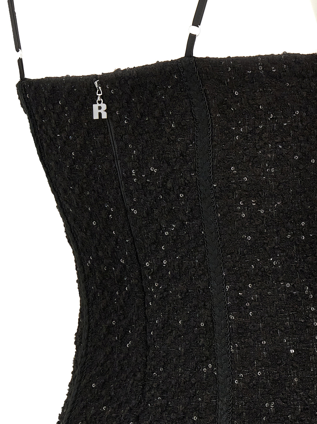 Bouclé Midi Dress Dresses Black