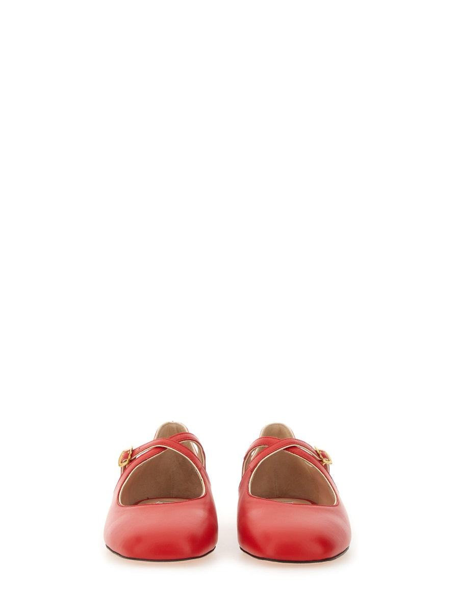 Bally Flat Shoes - Red | Wanan Luxury