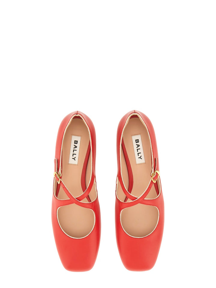 Bally Flat Shoes - Red | Wanan Luxury