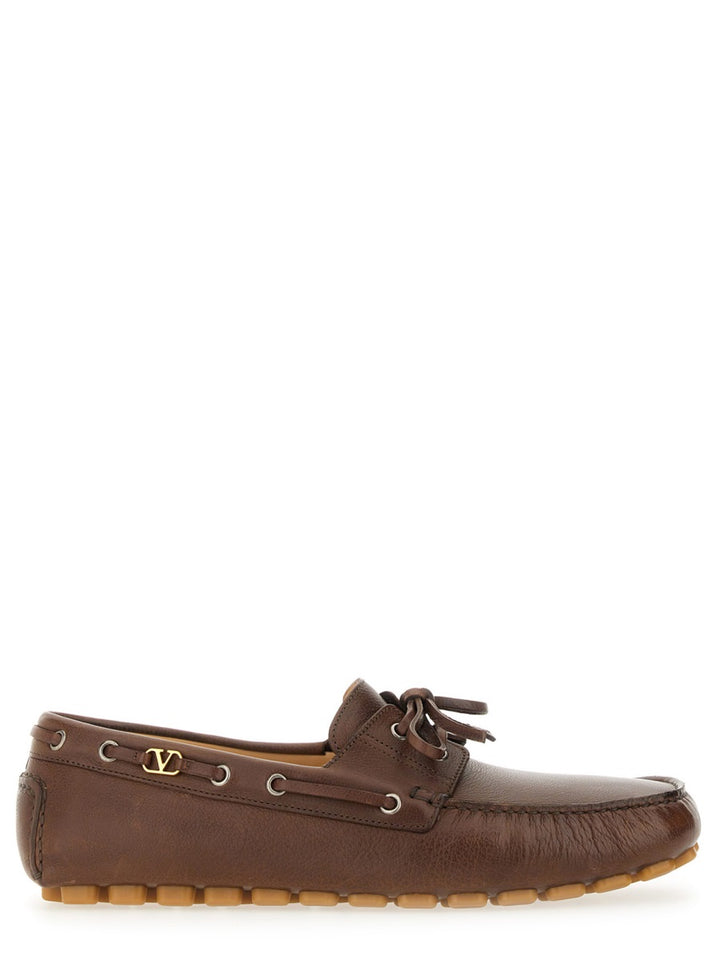 Valentino Garavani Loafers - Brown | Wanan Luxury