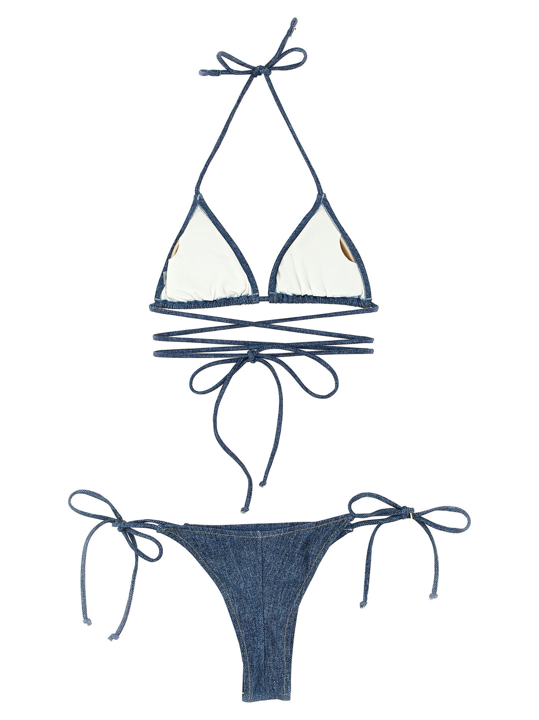 Bikini Rotate Birger Christensen X Reina Olga Beachwear Light Blue