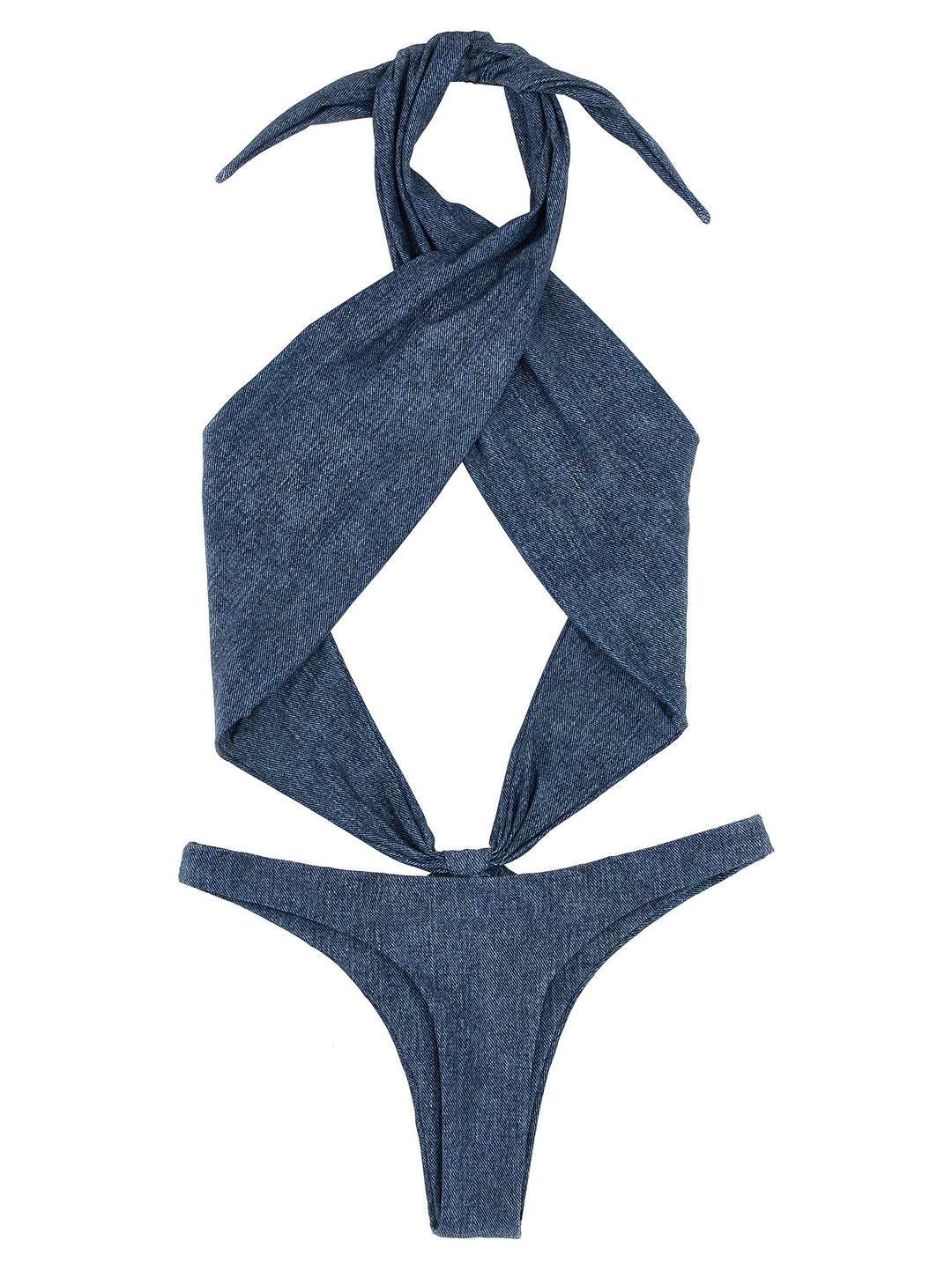 Rotate Birger Christensen X Reina Olga Swimsuit Beachwear Light Blue