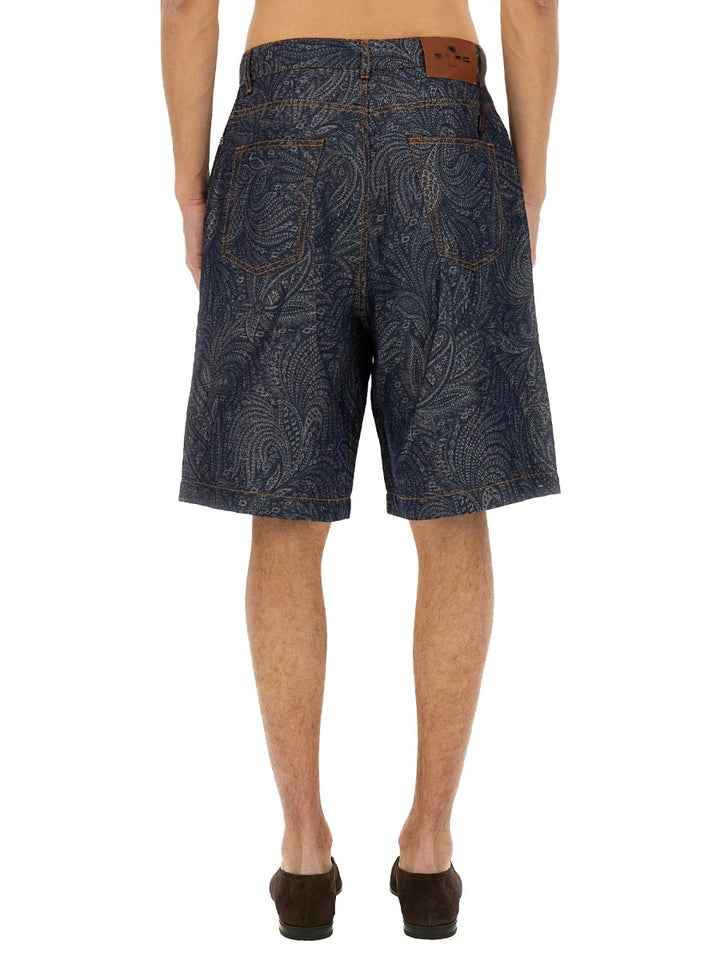 Etro Shorts - Blue | Wanan Luxury