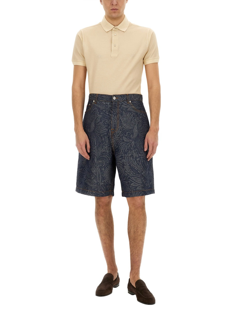 Etro Shorts - Blue | Wanan Luxury