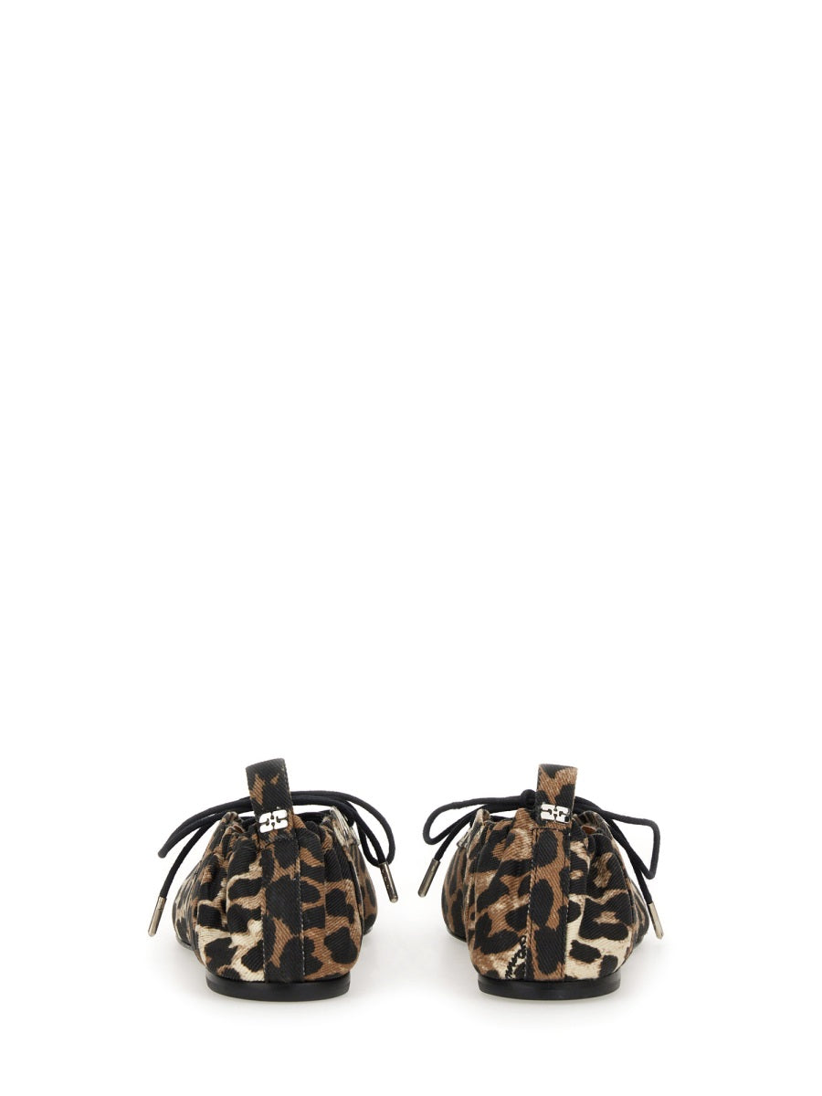 Ganni Flat Shoes - Animal Print | Wanan Luxury