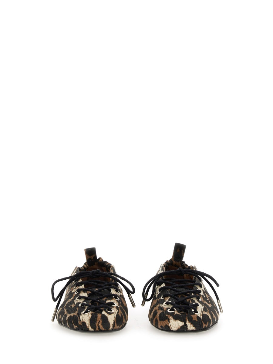 Ganni Flat Shoes - Animal Print | Wanan Luxury