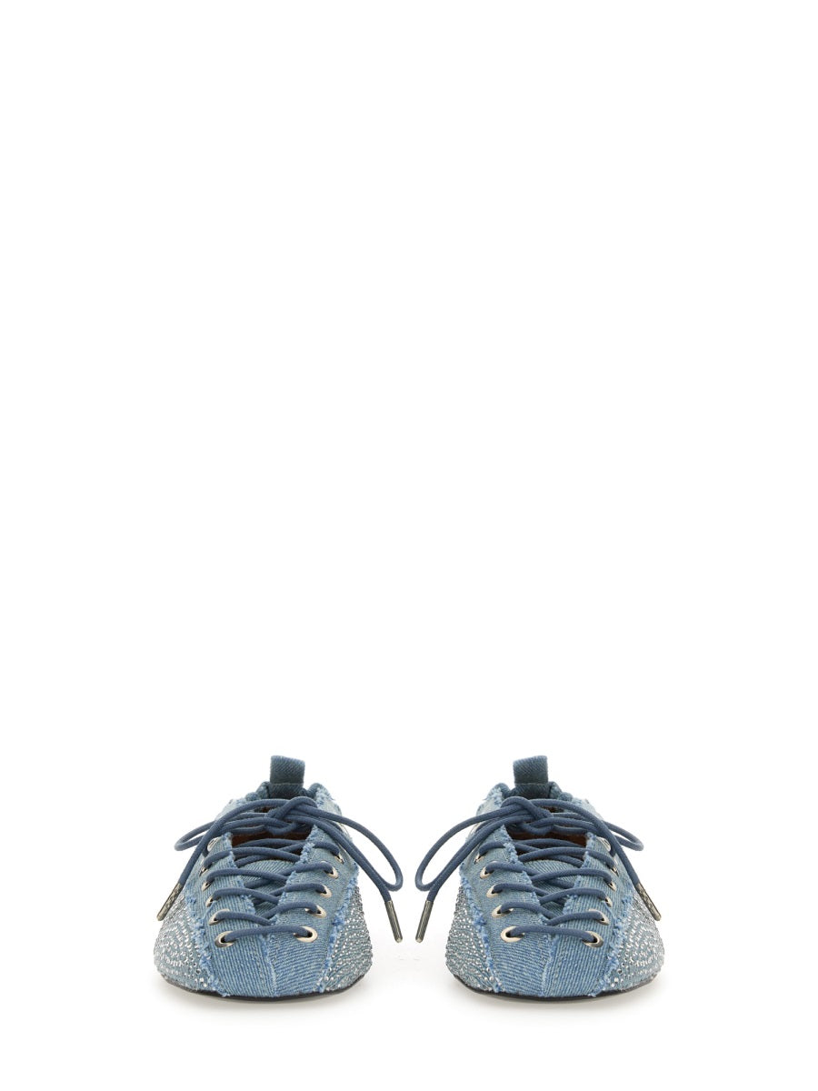 Ganni Flat Shoes - Blue | Wanan Luxury