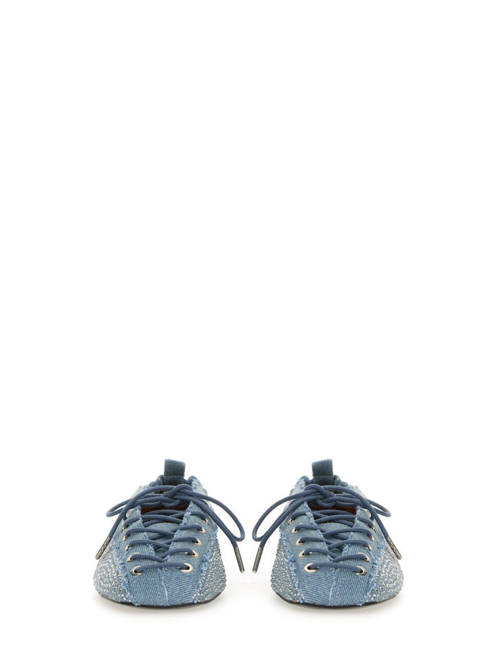 Ganni Flat Shoes - Blue | Wanan Luxury