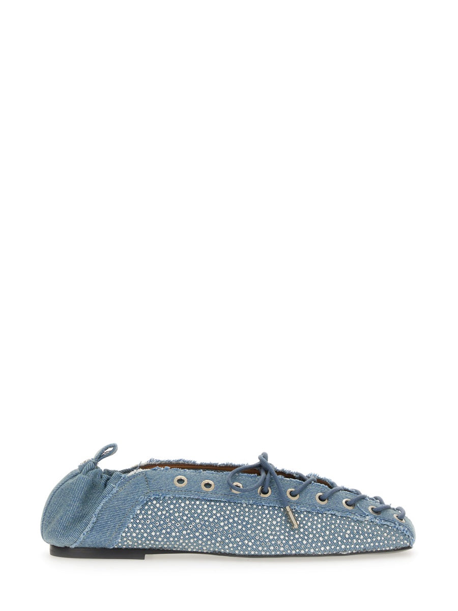 Ganni Flat Shoes - Blue | Wanan Luxury