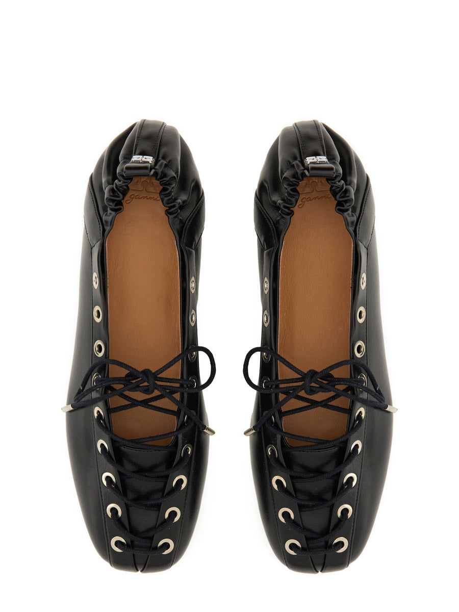 Ganni Flat Shoes - Black | Wanan Luxury