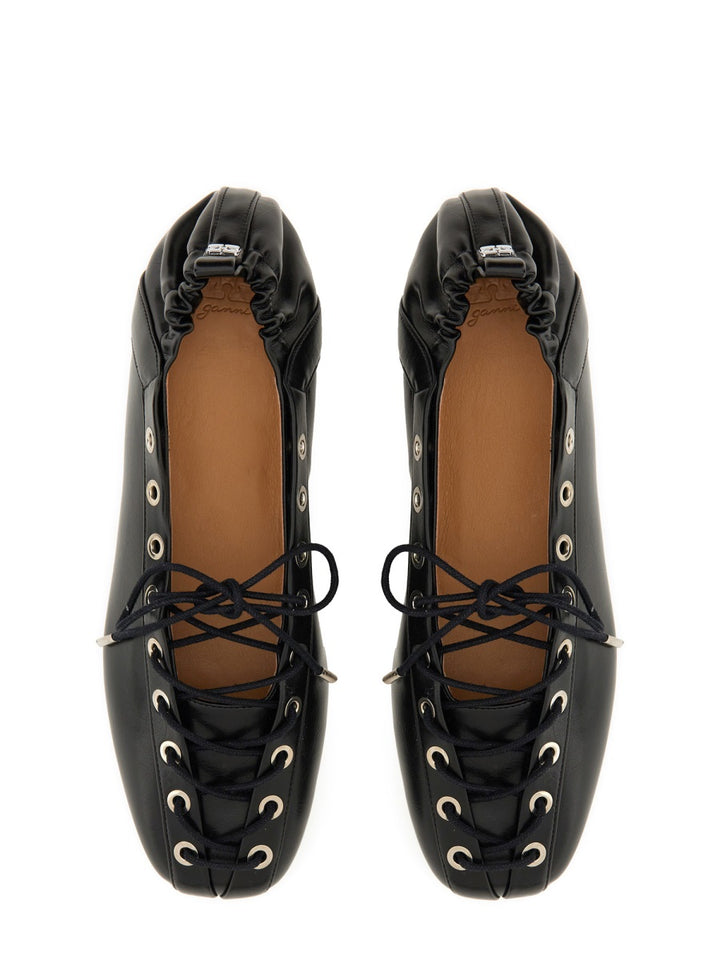 Ganni Flat Shoes - Black | Wanan Luxury
