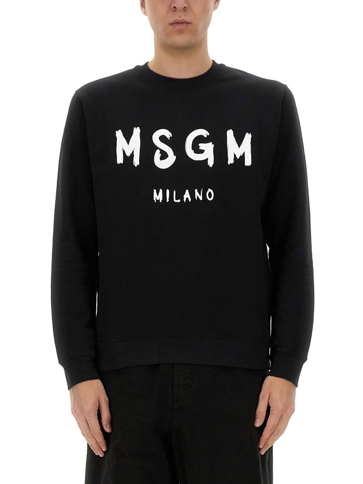MSGM Sweatshirts - Black | Wanan Luxury