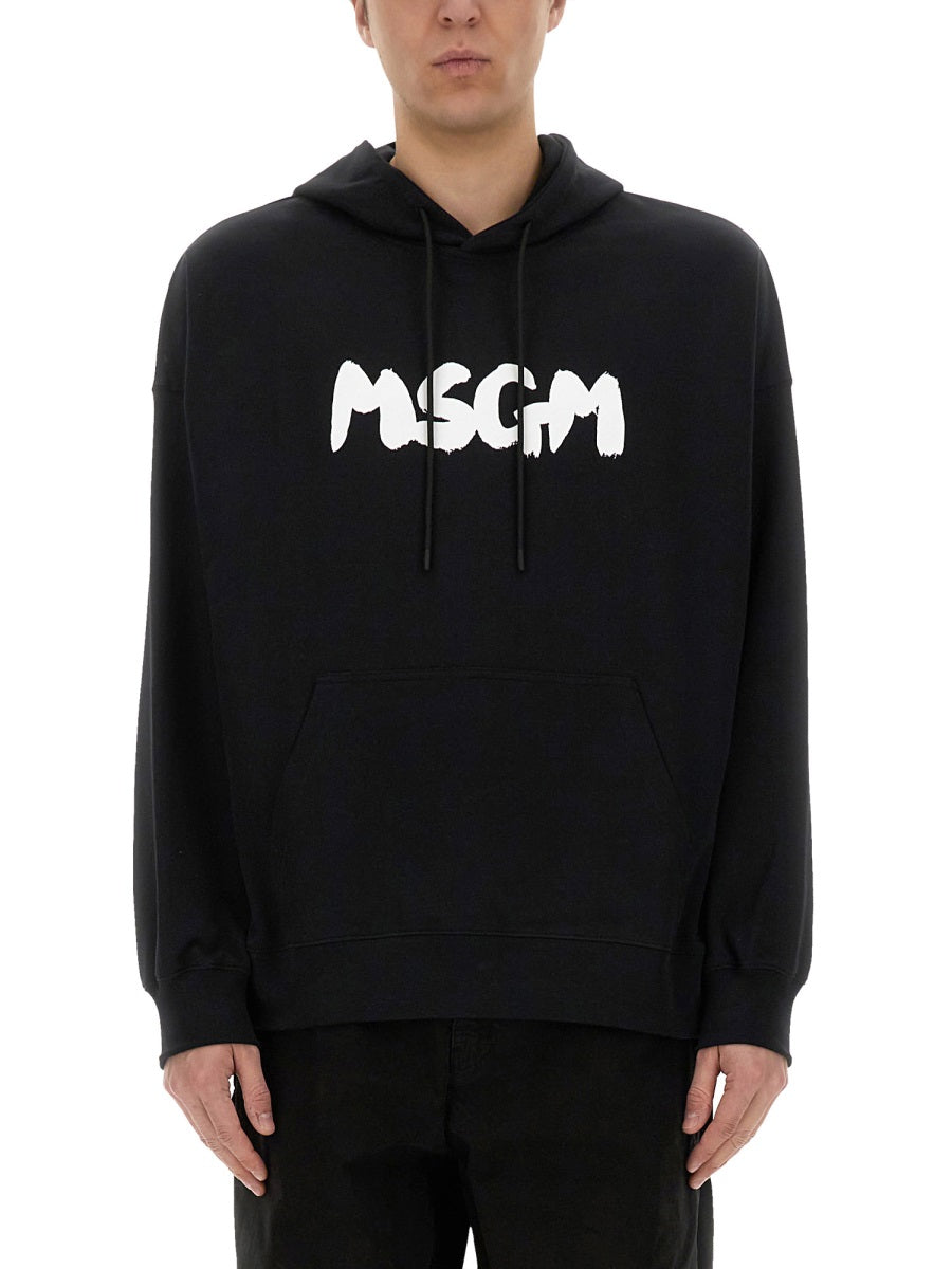 MSGM Sweatshirts - Black | Wanan Luxury
