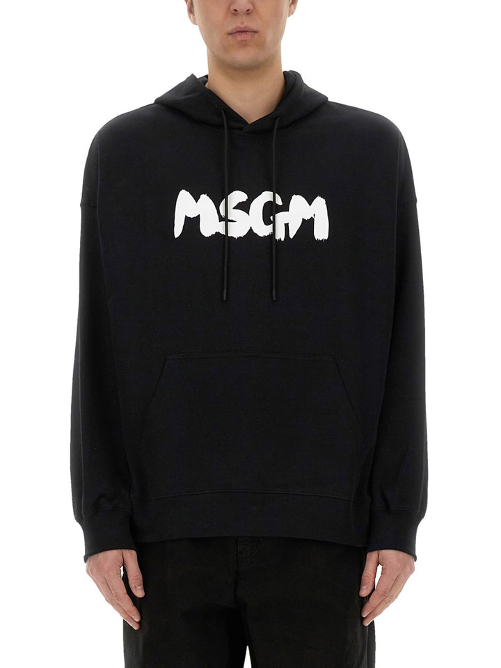 MSGM Sweatshirts - Black | Wanan Luxury