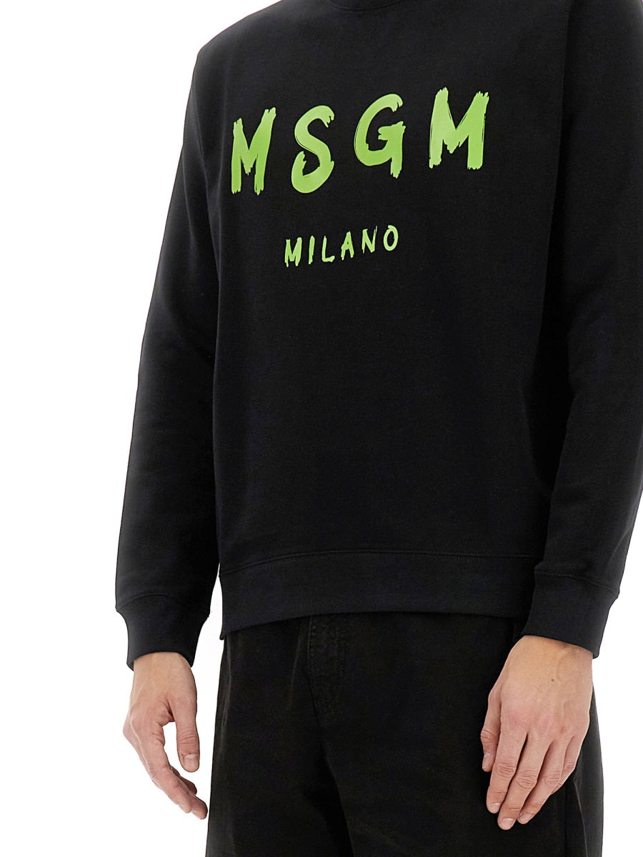 MSGM Sweatshirts - Black | Wanan Luxury