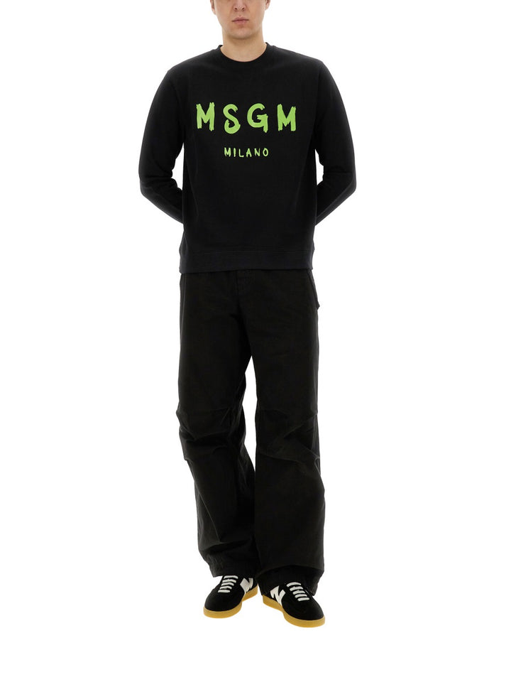 MSGM Sweatshirts - Black | Wanan Luxury