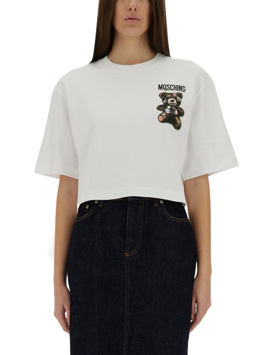 Cropped T-Shirt "Teddy Bear"