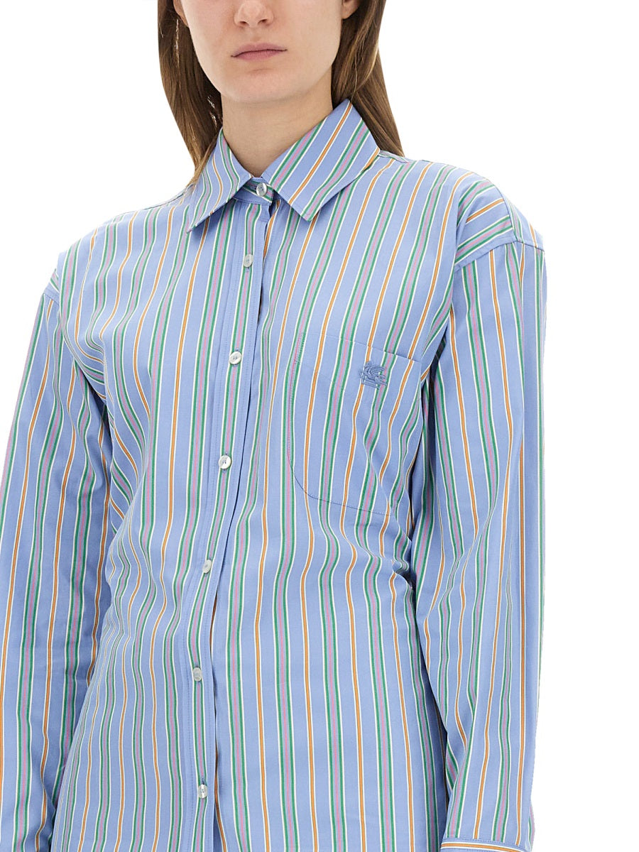 Etro Shirts - White, Light Blue | Wanan Luxury