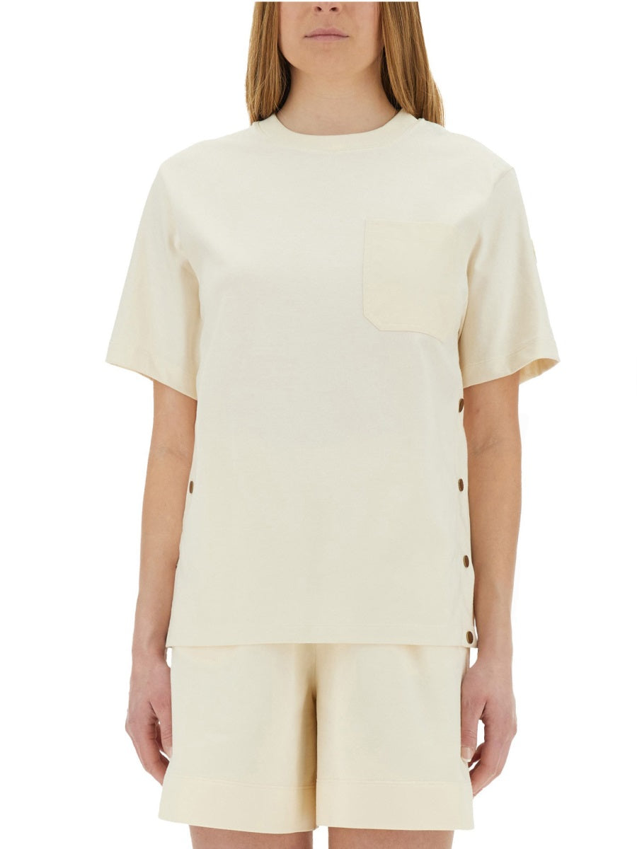 Moncler T shirts - Ivory | 378073414d6b33fa7f9dbaa99454dbe2dac99824