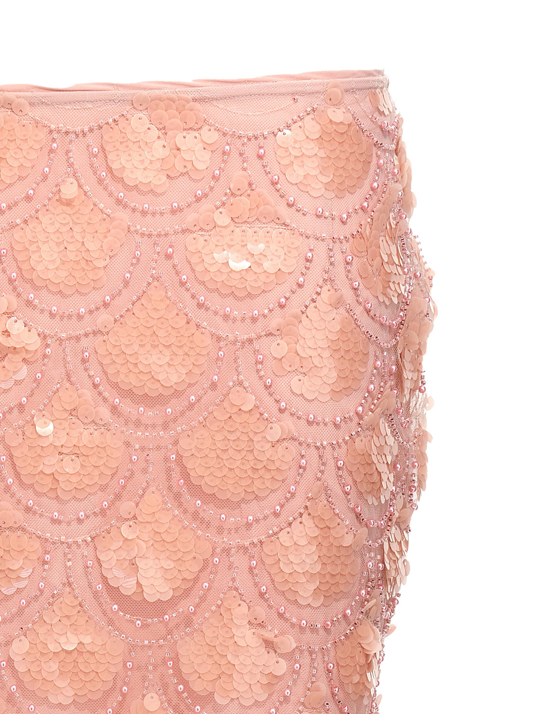 Sequin Pencil Skirts Pink