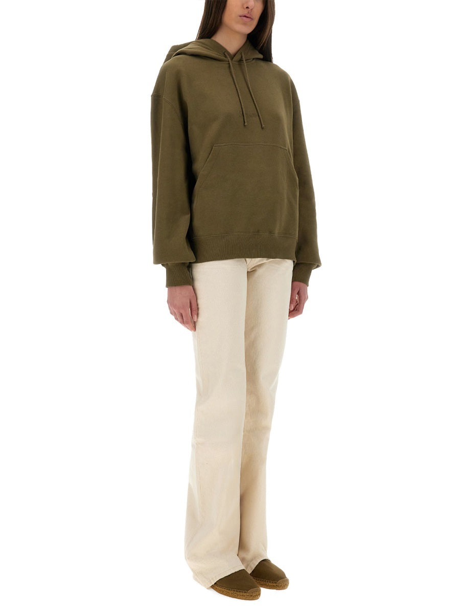 Saint Laurent Sweatshirts - Green | e1410422b73c832175c3a89719f666284e147185