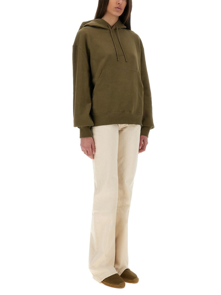Saint Laurent Sweatshirts - Green | 6f11aa04245997181e2cfb3f47f3a6671b8dddf2
