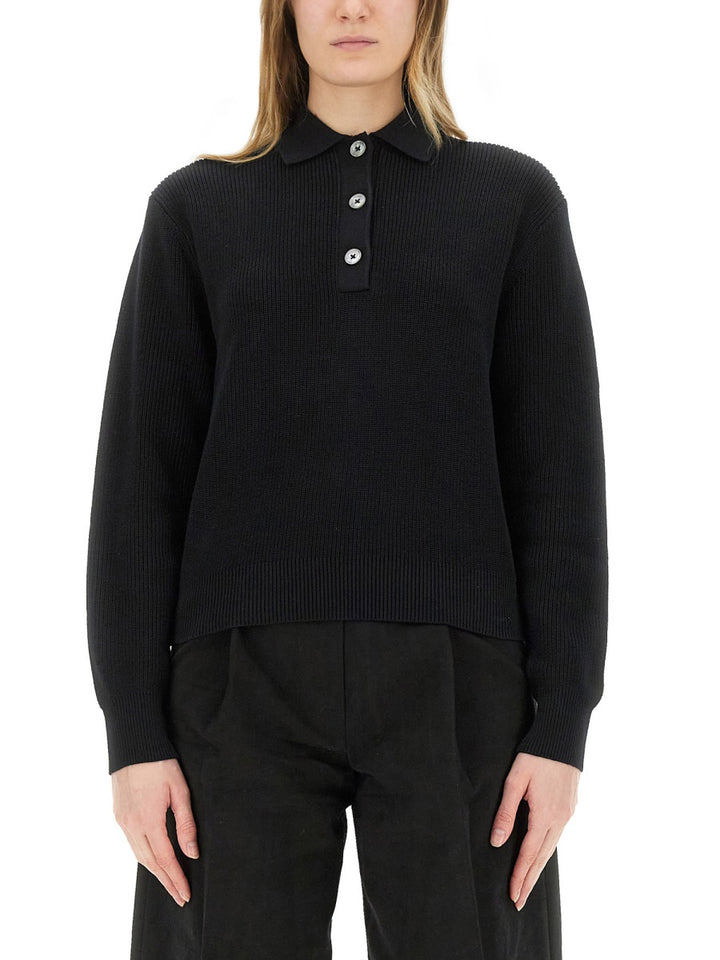 Studio Nicholson Polo - Black | Wanan Luxury