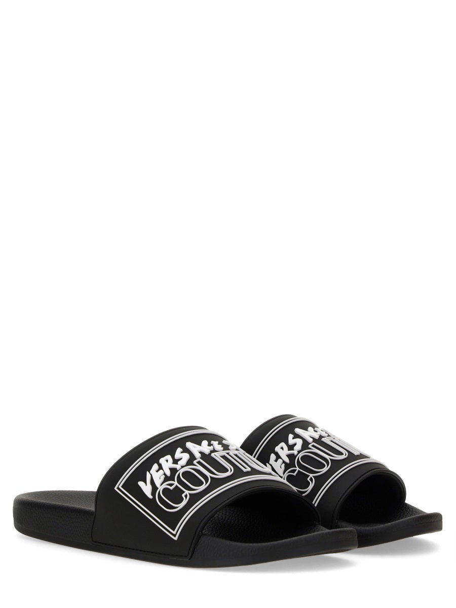 Versace Jeans Couture Sandals - Black | Wanan Luxury