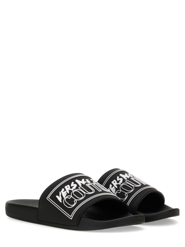 Versace Jeans Couture Sandals - Black | Wanan Luxury