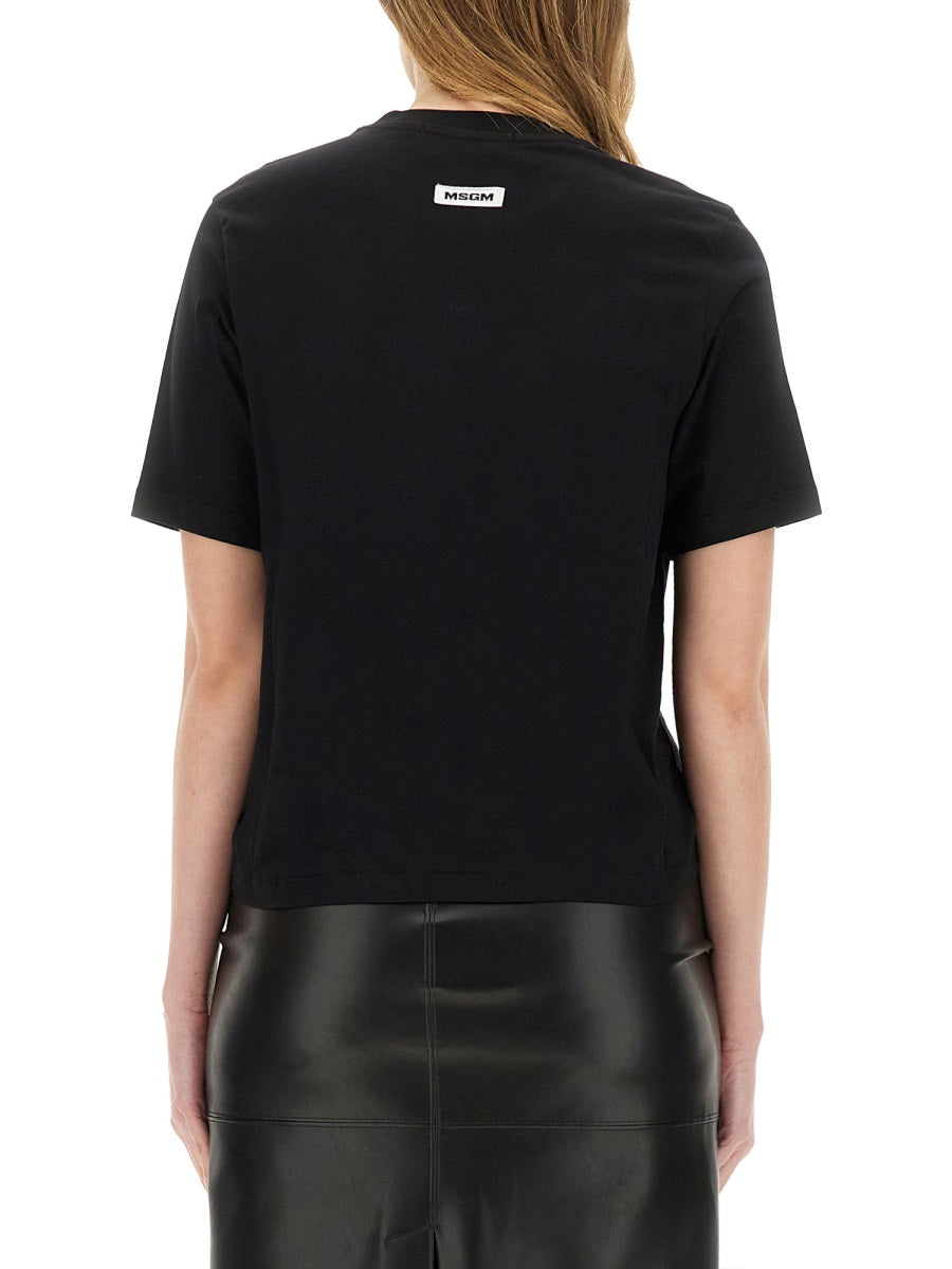 MSGM T shirts - Black | Wanan Luxury
