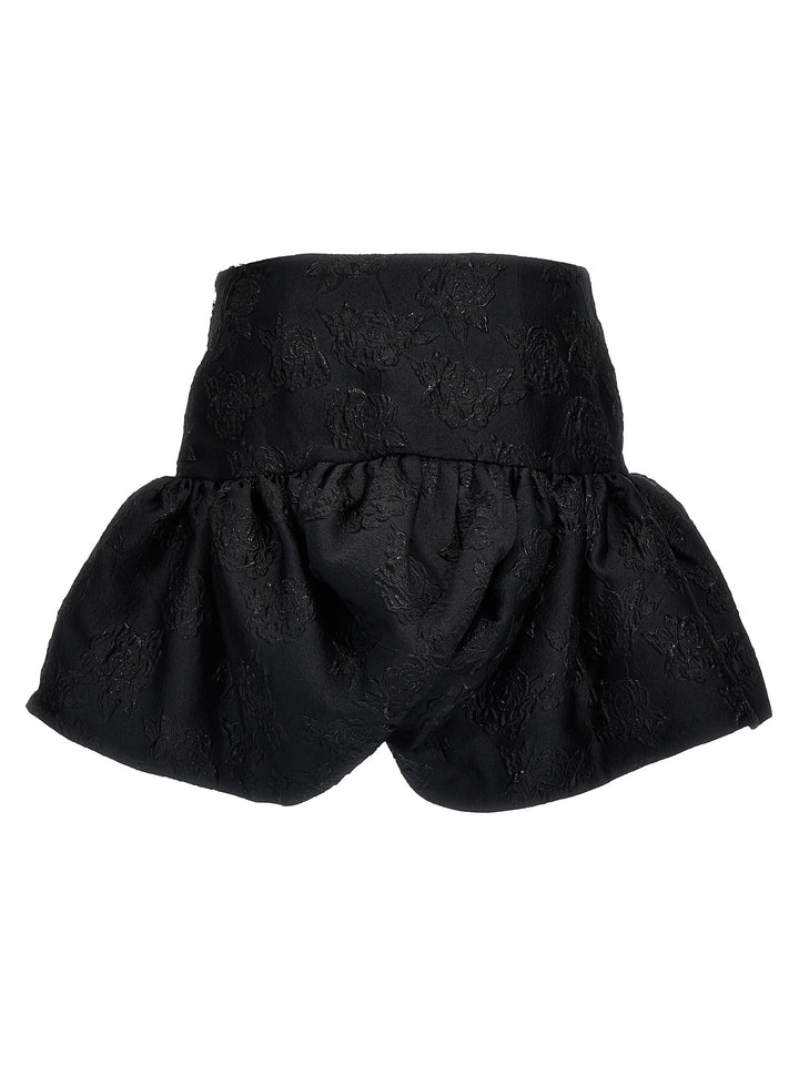 Jacquard Mini Skirts Black