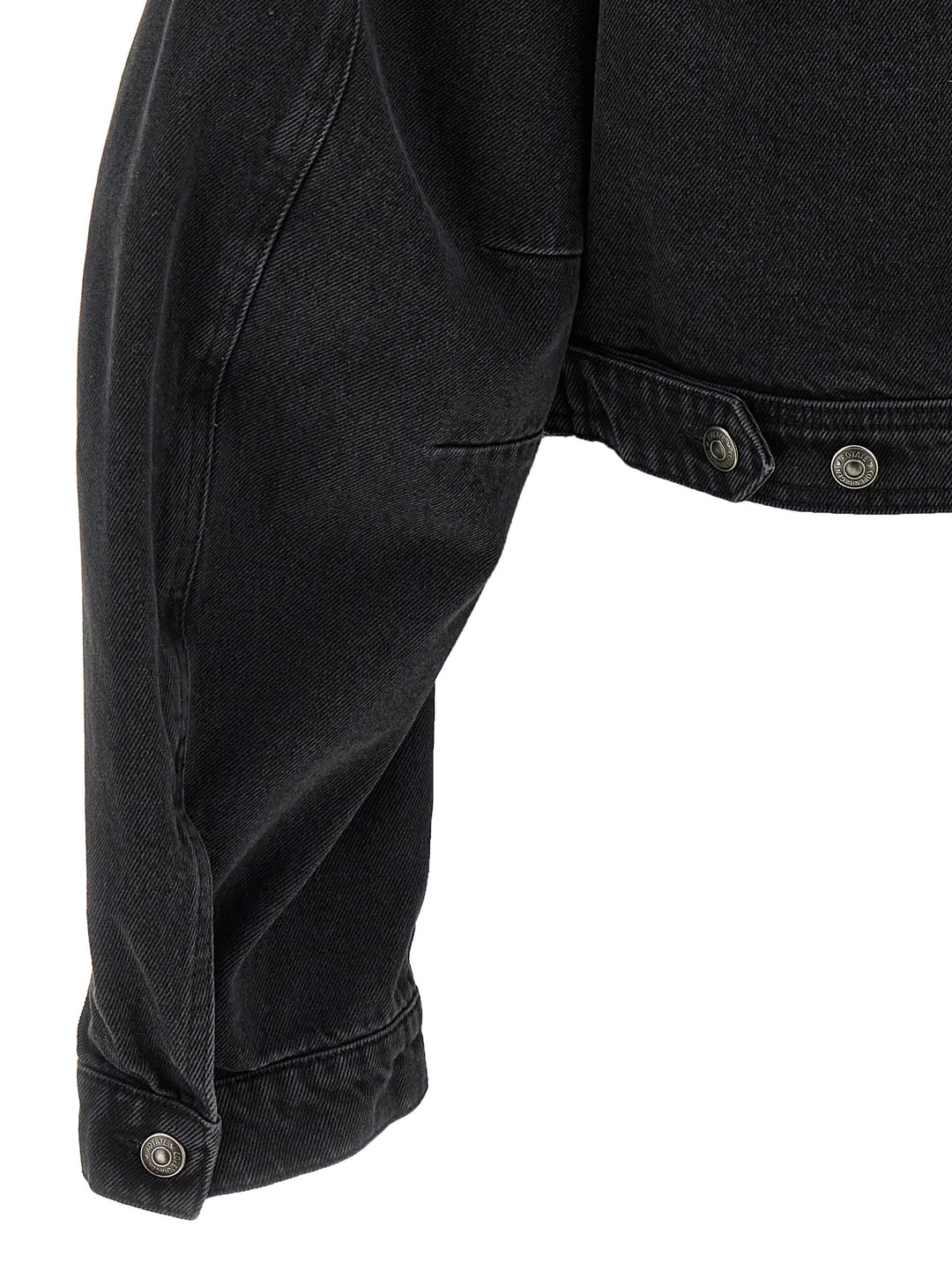 Rotate Birger Christensen Denim Oversized Puffer Jackets - Black | 00c15d2c2609d8468959261f42f9896df036e649