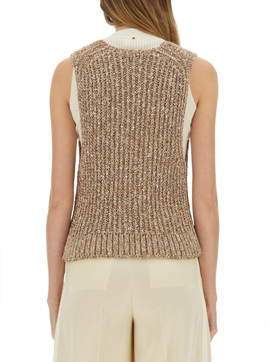 Alysi Gilet - Beige | Wanan Luxury