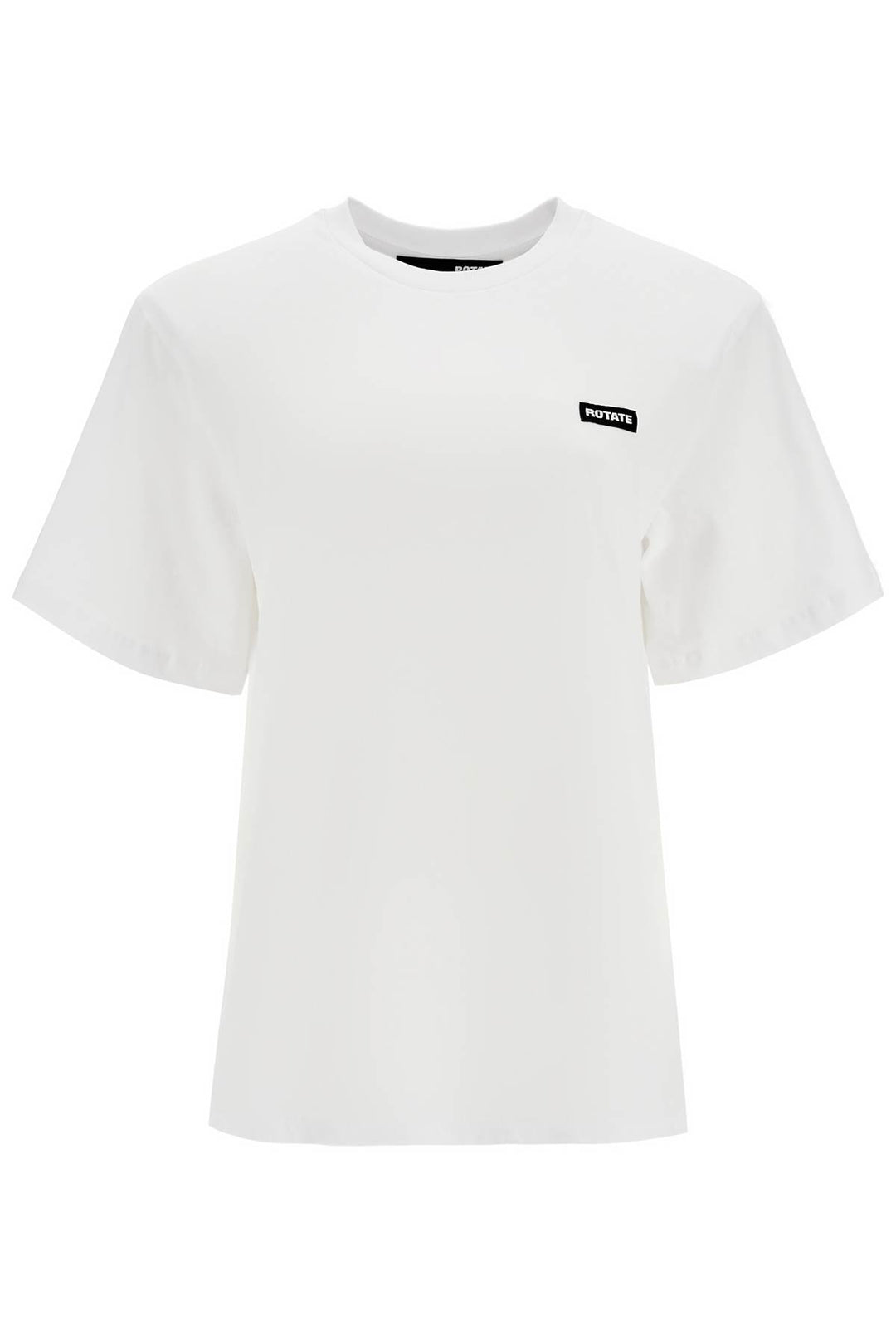 White Organic Cotton T Shirt With Wide Neck