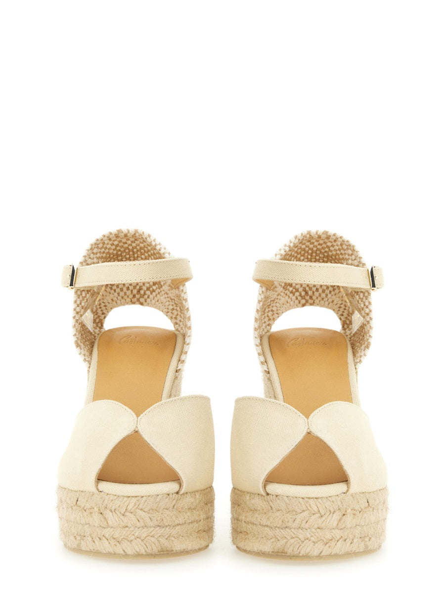 Castañer Wedges - White | Wanan Luxury