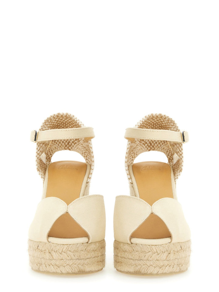 Castañer Wedges - White | Wanan Luxury