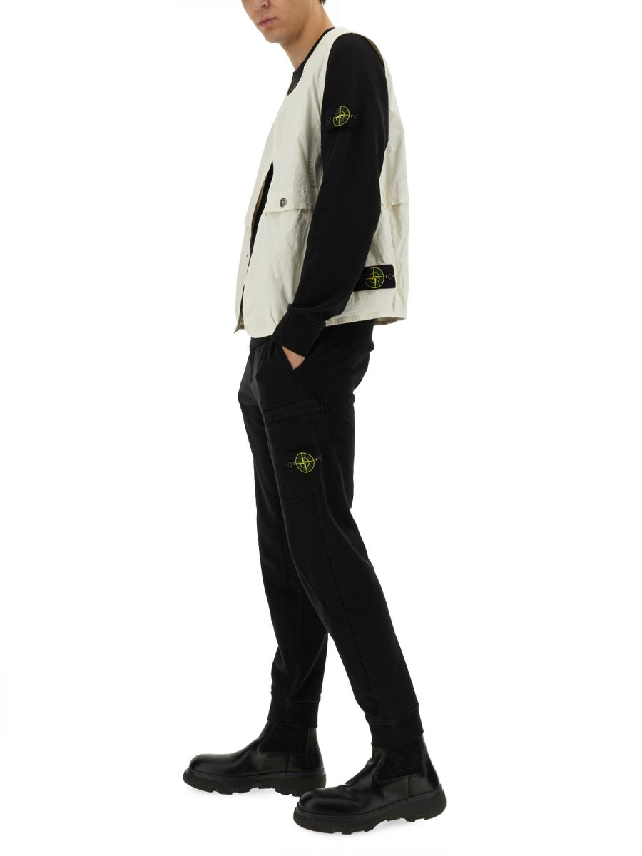 Stone Island Gilet - White | Wanan Luxury