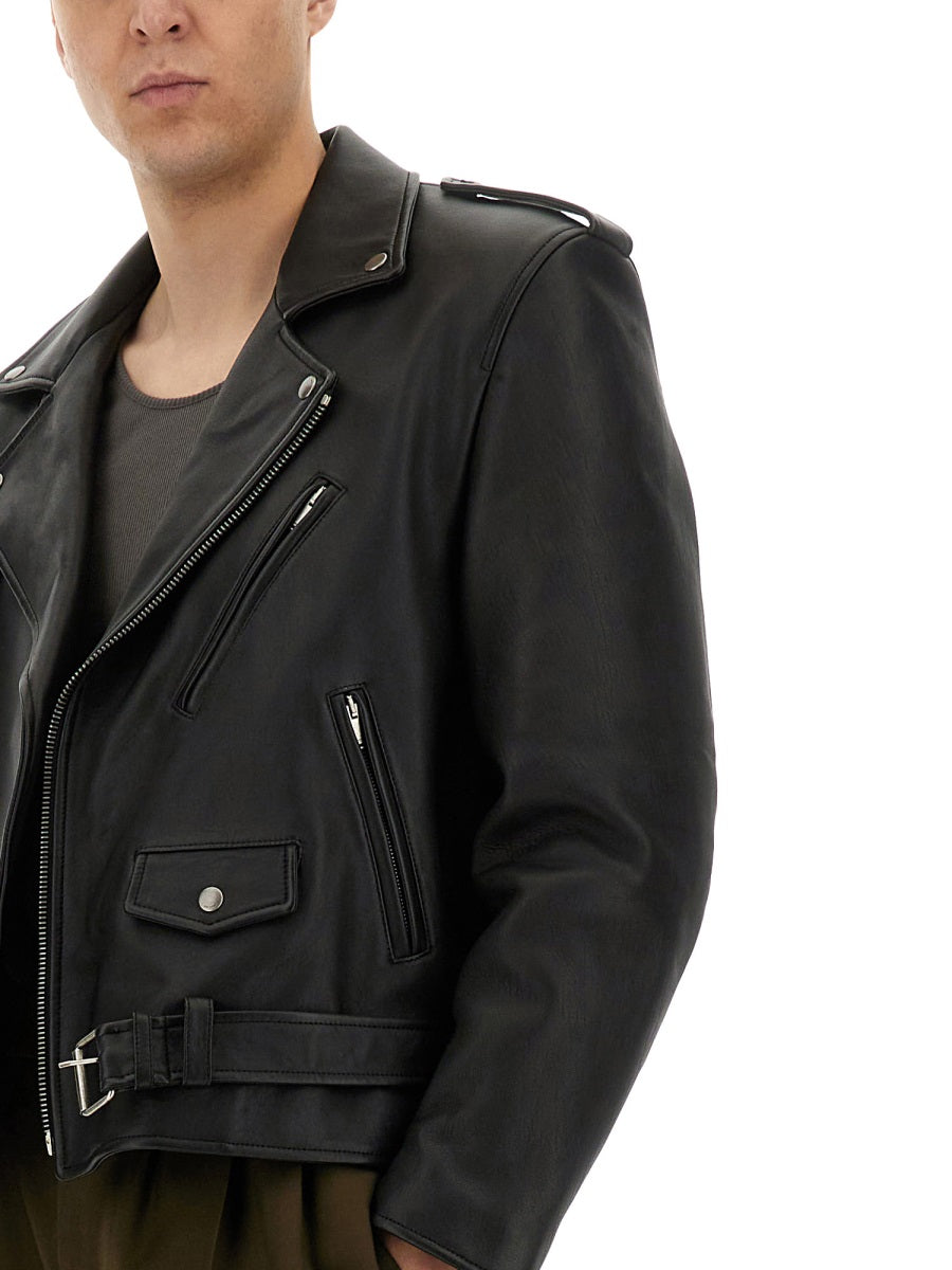 Saint Laurent Leather Jackets - Black | 8fda7eda6d6275be17ca2c6040c60b5adfb1159e