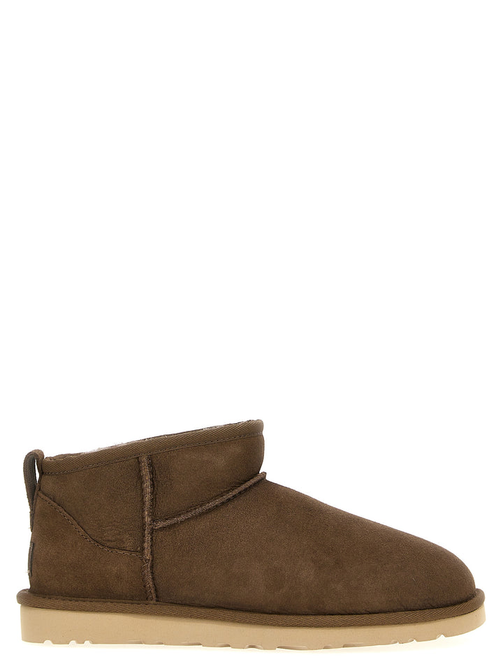 Classic Ultra Mini Boots, Ankle Boots Brown