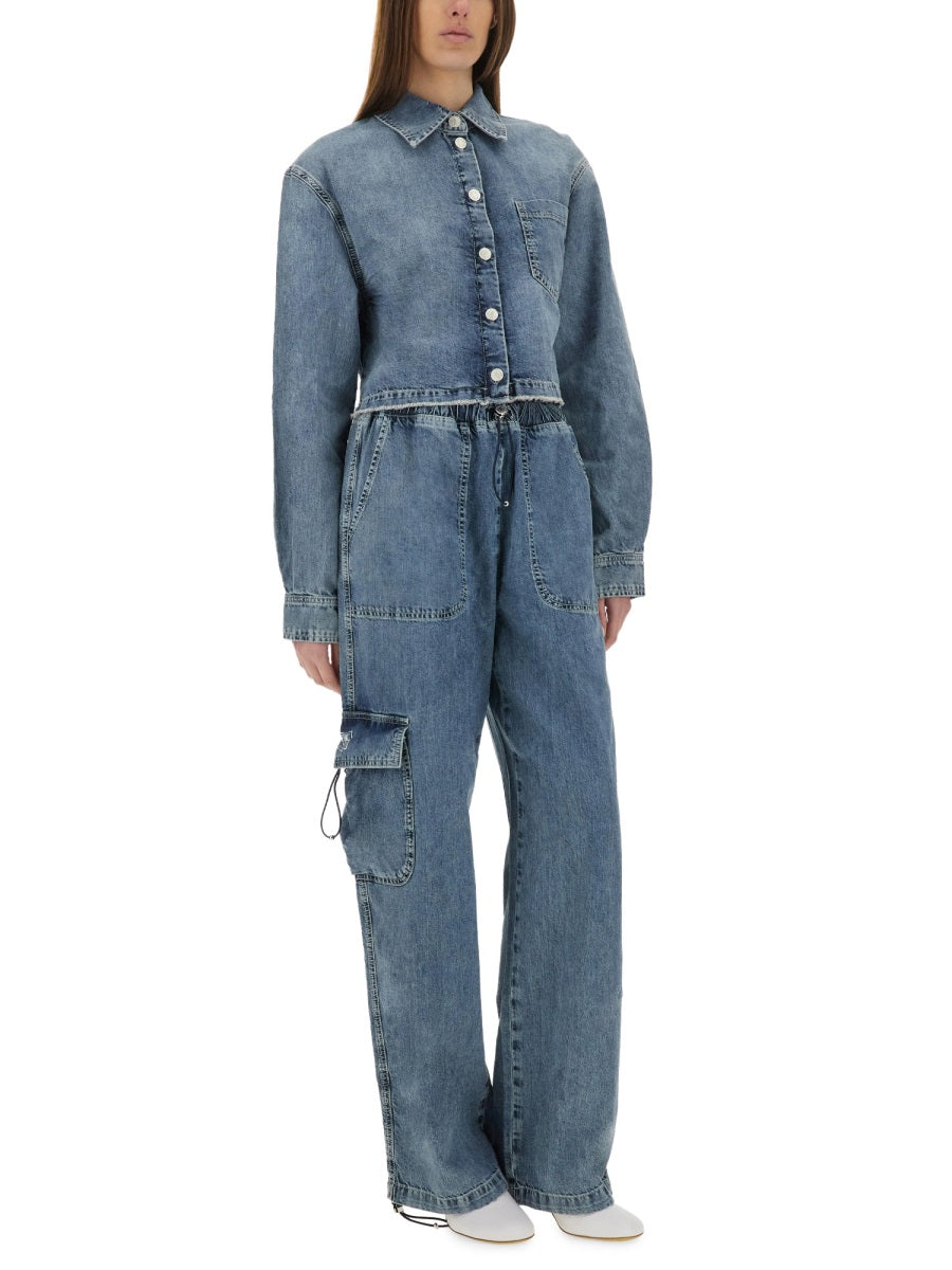 Moschino Jeans Shirts - Blue | Wanan Luxury